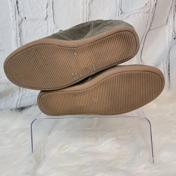 DOLCE VITA KALEN Quilted Suede Ankle Wedge Booties Ankle Boot Olive Size 8 - Picture 14 of 14